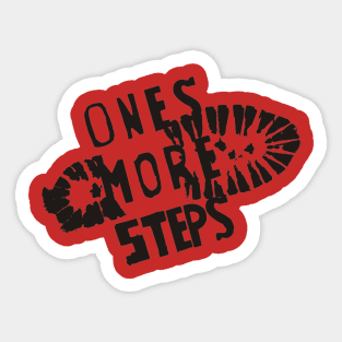 ones more steps Sticker